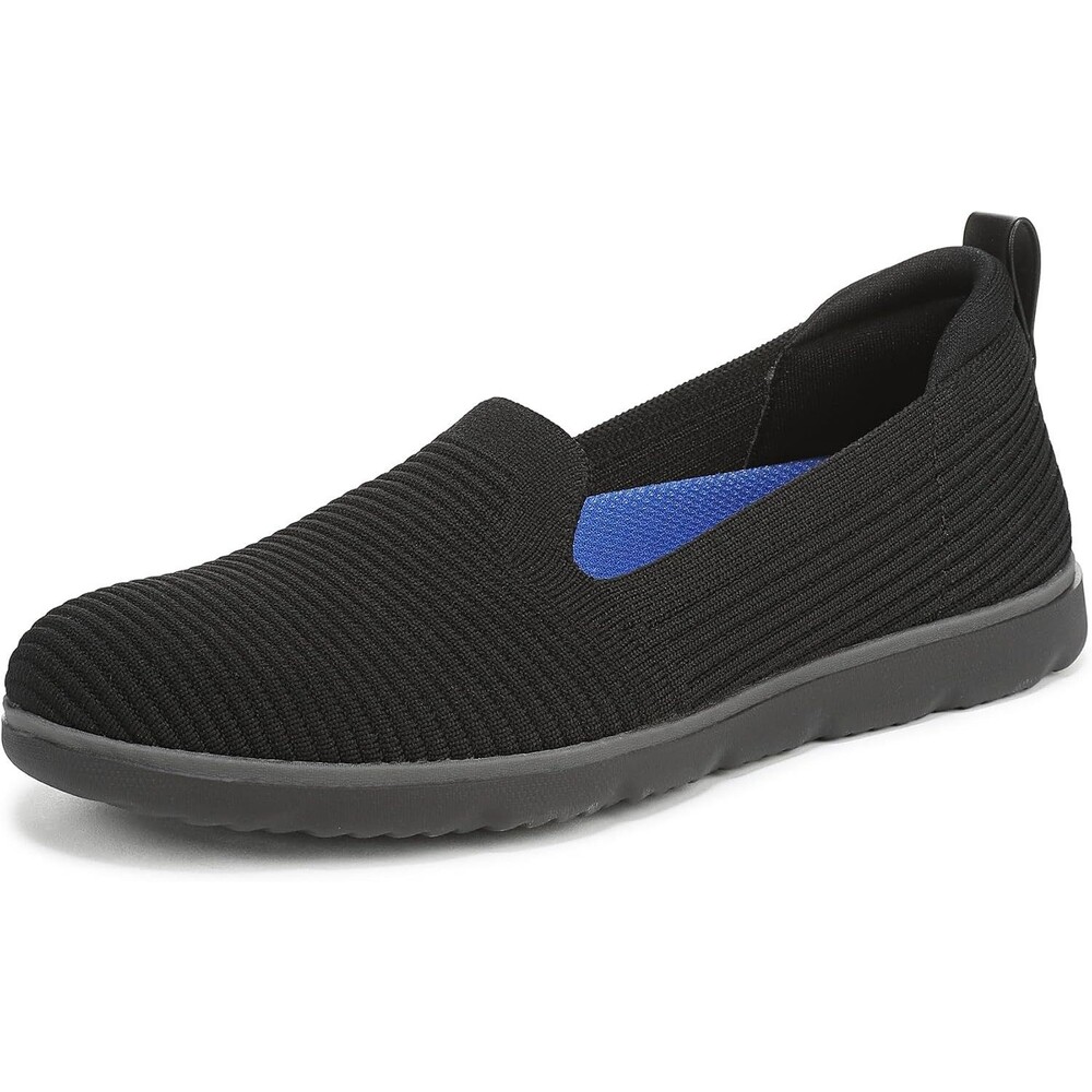 Ryka Women's Effortless Slip-On Training Shoes Black Knit Size 8